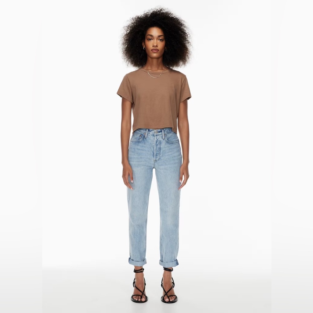 Aritzia Denim Forum The Boyfriend High Rise Loose Jeans 30